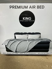 Get Fit Air Bed With Built In Electric Pump- Premium King -Quick Blow- 2 Pillows