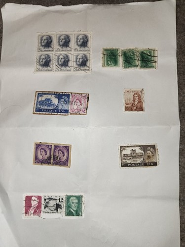 Stamps collection mixture job - collection,