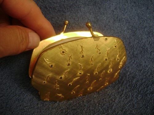 Vintage italian powder compact - vintage,