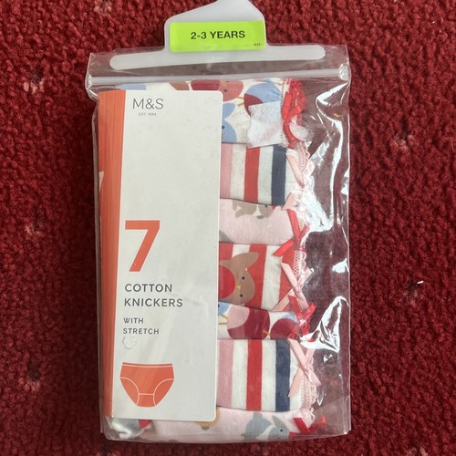 Girls cotton knickers with - cotton,