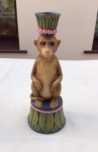 Decorative wooden monkey - wooden,
