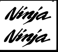 2 x NINJA decals 140mm