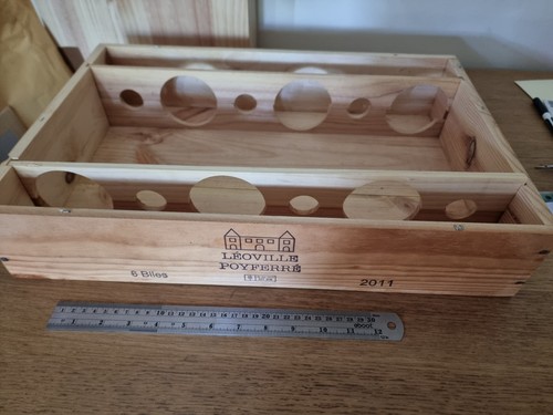 Empty wood case wine - case, of