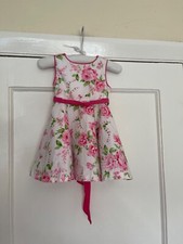 Maggie & Zoe Toddler Baby kids Floral Dress Cotton with netting 12 months