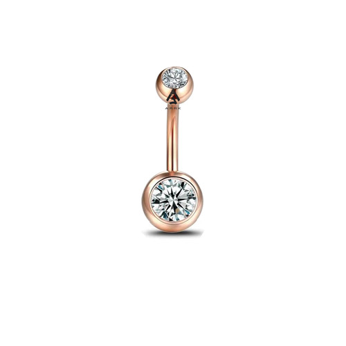 Belly bar coloured 316l - bar,