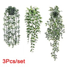 3X Artificial Hanging Plants