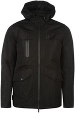 Black hooded jacket men's
