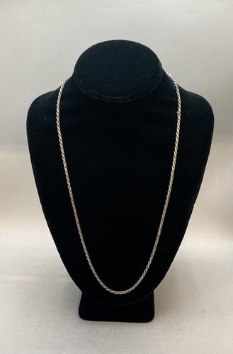 Sterling silver 925 rope chain - silver,