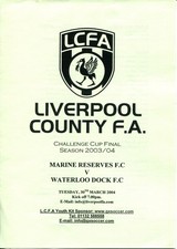 Marine v Waterloo Dock 30/03/04 Liverpool Challenge Cup Final