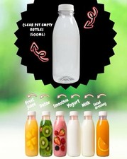 15x500ml Clear Plastic