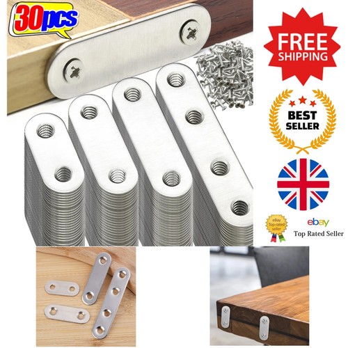 Metal brace flat - -, straight