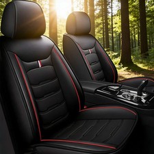 Black leather seat - leather, covers