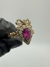 9ct Synthetic Ruby & Diamond