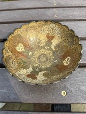 Vintage Indian Brass & Enamel