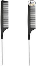 2 x Metal Pin Tail Comb