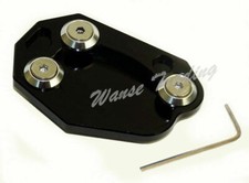 Kickstand Side Stand Pad Black Fit Kawasaki Ninja 400 650 1000 ZX6R ZX10R Versys