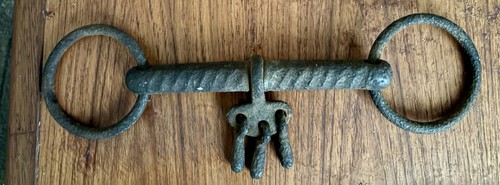Antique blacksmith horse bit - horse,