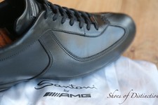 Santoni AMG Black Leather