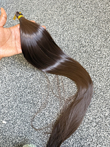 Dark brown bone straight - bone,