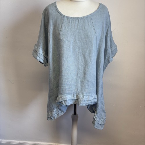 Made italy linen - linen, top