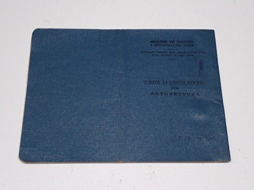 Fiat 1100 driving booklet - r,