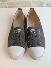 Converse CTAS Ballet Lace Thunder Cherry Blossom UK 4 Grey Charcoal Pink