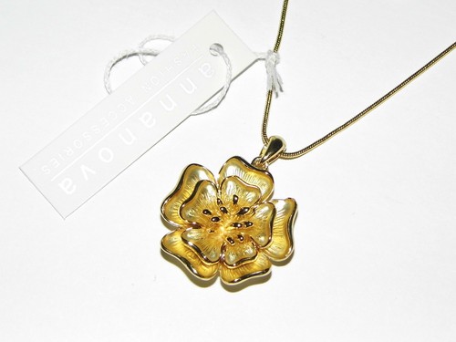 Anna nova necklace gold - anna, necklace,