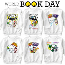 Bunny Vs Monkey Boys World Book Day Sweatshirts Jumper Outfits Apparel #WBD