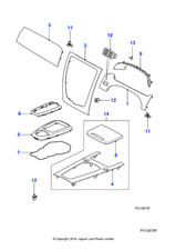 Jaguar Genuine C2P13226 Fascia Veneer Panel Fits XK 2006-2014 (From B00379)