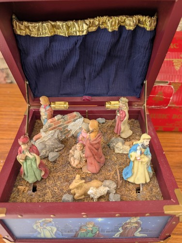 Vintage nativity scene - vintage,