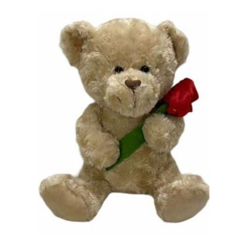 25cm bear holding red - 25cm,