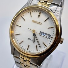 Seiko solar daydate watch - seiko,