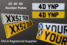 Number Plates 2D 3D 4D Travel