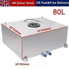 20 Gallon / 80 Litre Aluminum Fuel Cell Tank w/Sending Unit UK STOCK