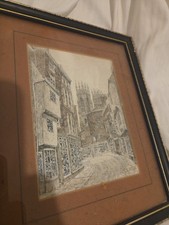 Vintage Hand Tinted Print York