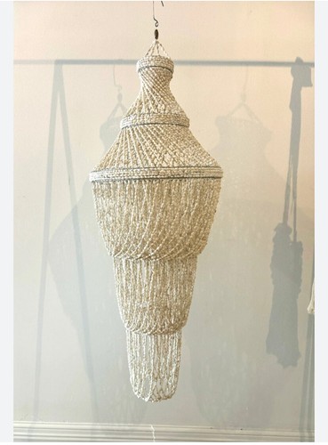 Shell chandellier tier - shell, white