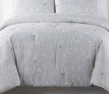 Linden Street Floral Sprig 2pc Comforter Twin/Twin XL - Nimbus Cloud Grey