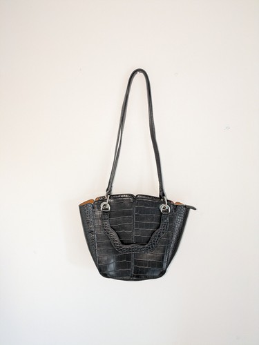 Zara black faux crocodile - faux,