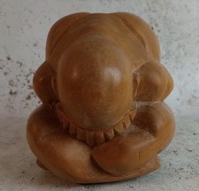 Hand carved wooden - carved, buddha