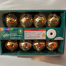 Gold Disco Ball String