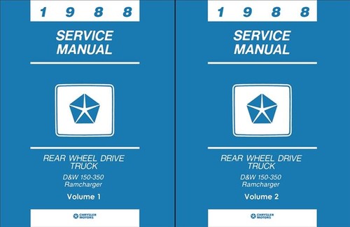 1988 dodge truck shop manual - dodge,