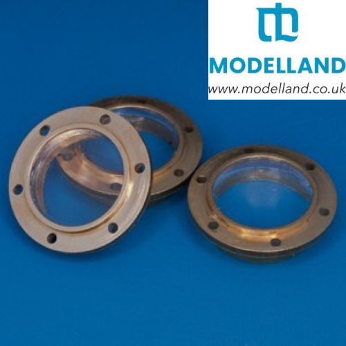 Flanged porthole 3x6mm hole - 3x6mm,