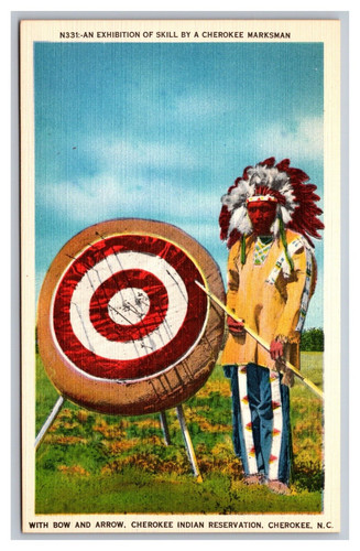 Cherokee indian marksman - cherokee, nc