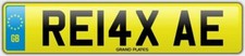 Relax Relaxed number plate