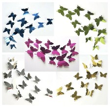 3D Butterfly mirrored wall