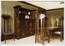 Postcard Charles Rennie Mackintosh Art Nouveau Dining Room Glasgow Unposted
