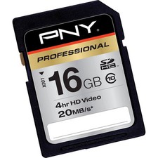 PNY 16G class 10 SD card for
