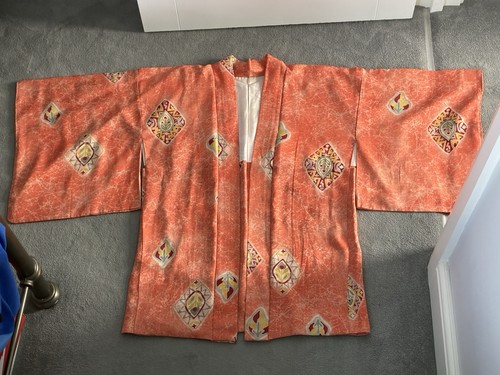 Vintage japanese silk haori - vintage,