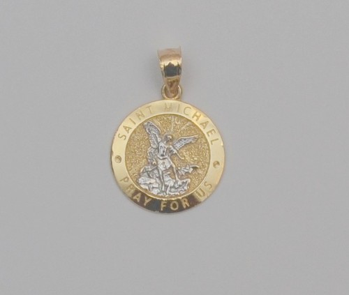 14k yellow gold saint michael - yellow,