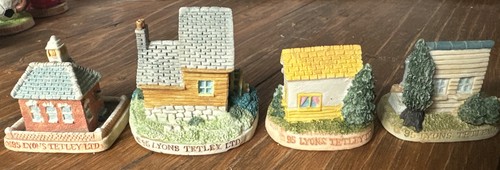 Set four tetley miniature - of,